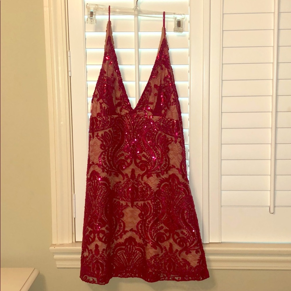 Free people sparkly mini dress